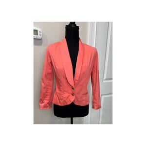 The Webster MIAMI at Target Cinched Blazer Coral Jacket Career Size 4